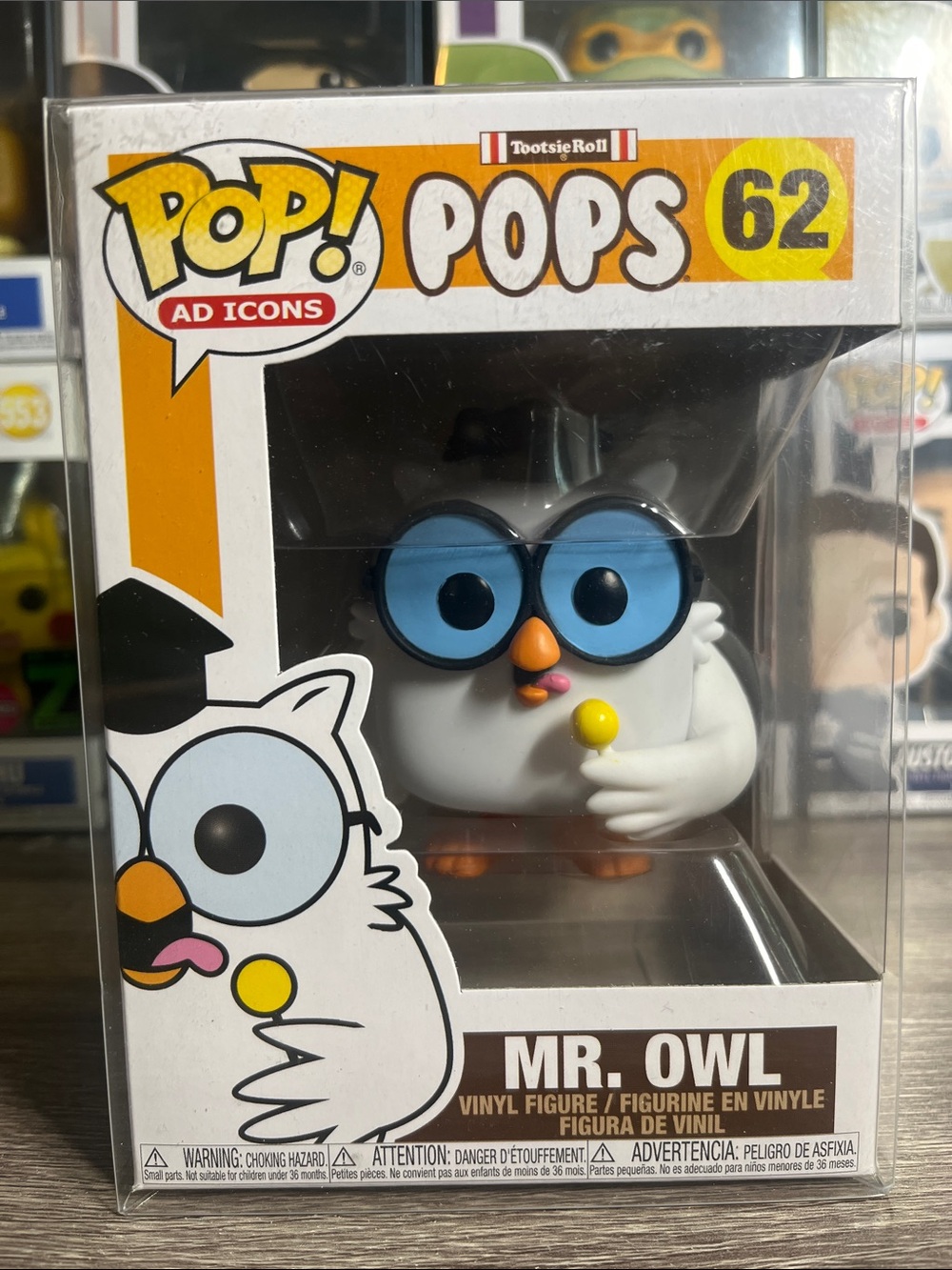 Funko Pops Mr. Owl Vinyl Figure - White, Blue, Orange, Yellow
